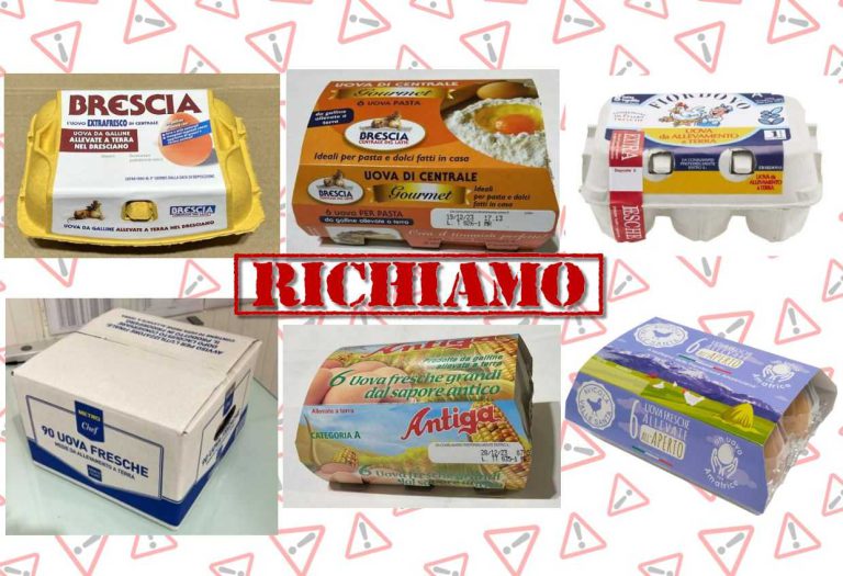 Ministero della Salute richiama nuovi lotti di uova: il rischio microbiologico è la possibile presenza di Salmonella