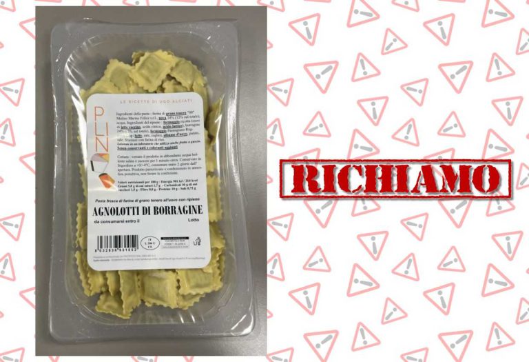 Richiamo di Agnolotti di Borragine: Eataly avvisa dei rischi microbiologici