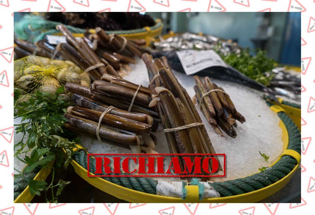 Richiamato un lotto di Cannolicchio Atlantico per la presenza di Norovirus