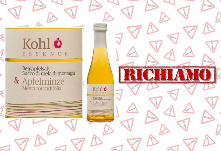 Succo di mela richiamato per rischio chimico a causa della patulina oltre i limiti