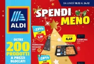 Volantino Aldi dal 18 al 24 dicembre 2023 in anteprima della prossima settimana: Spendi Meno