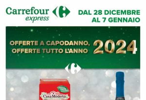 Volantino Carrefour Express dal 28 dicembre 2023 al 7 gennaio 2024: offerte per il Capodanno