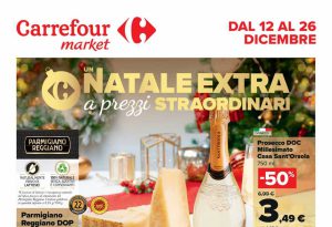 Volantino Carrefour Market dal 12 al 26 dicembre 2023, in anteprima le offerte per un Natale Extra