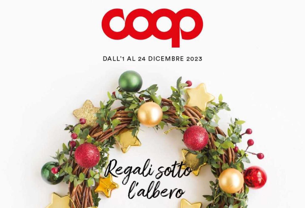 Volantino Coop Regali Natale 2023 dal 1 al 24 dicembre 2023: Regali sotto l’albero!