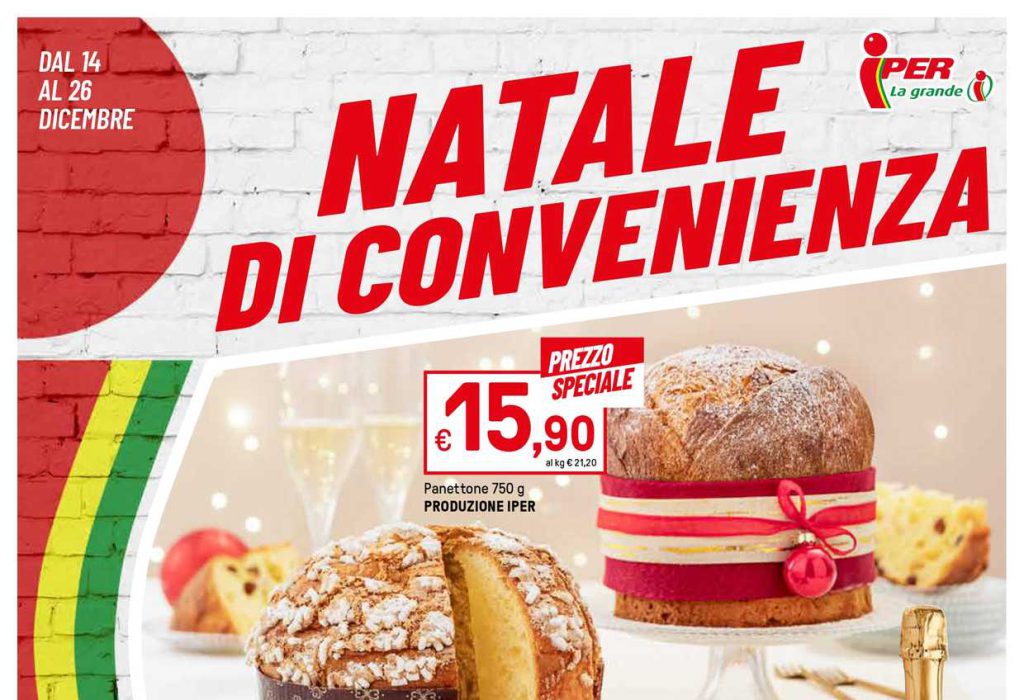 Volantino Iper dal 14 al 26 dicembre 2023 in anteprima, le offerte per un Natale di Convenienza