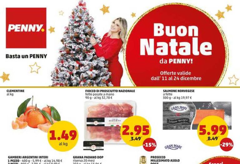 Volantino Penny dal 11 al 24 dicembre 2023: le offerte in corso per un Buon Natale