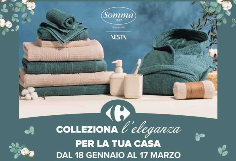 Collezione Somma Vesta Carrefour 2024, ecco i premi della nuova raccolta bollini in esclusiva per Carrefour