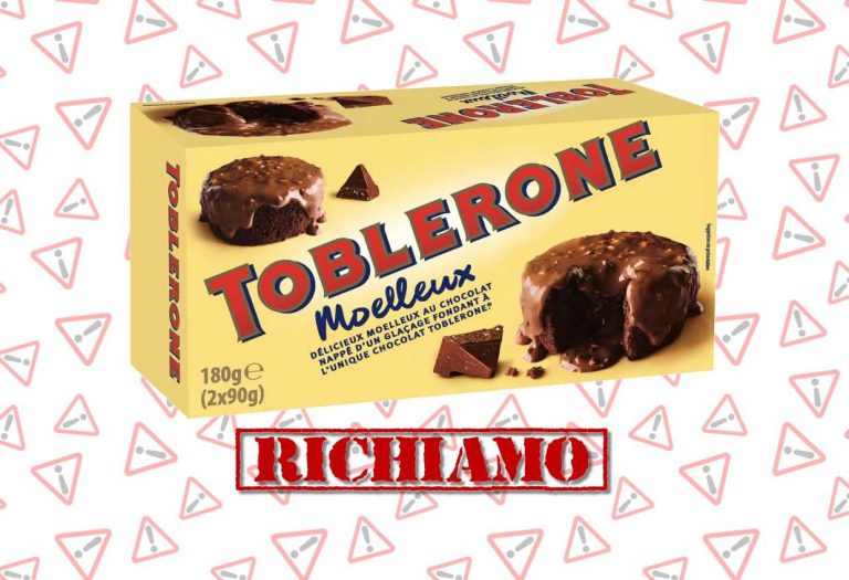 Richiamo del Dessert Toblerone per possibile presenza di corpi estranei
