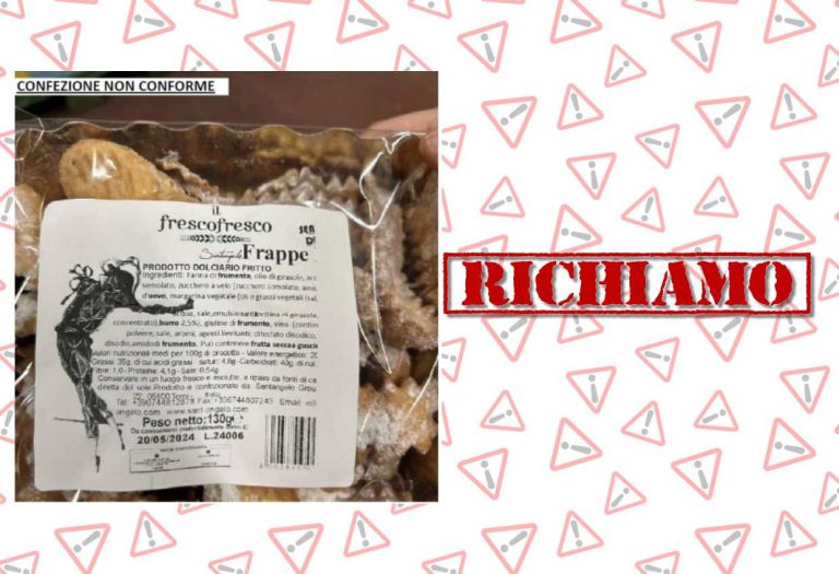 Coop richiama un lotto di frappe di Carnevale per allergeni non dichiarati