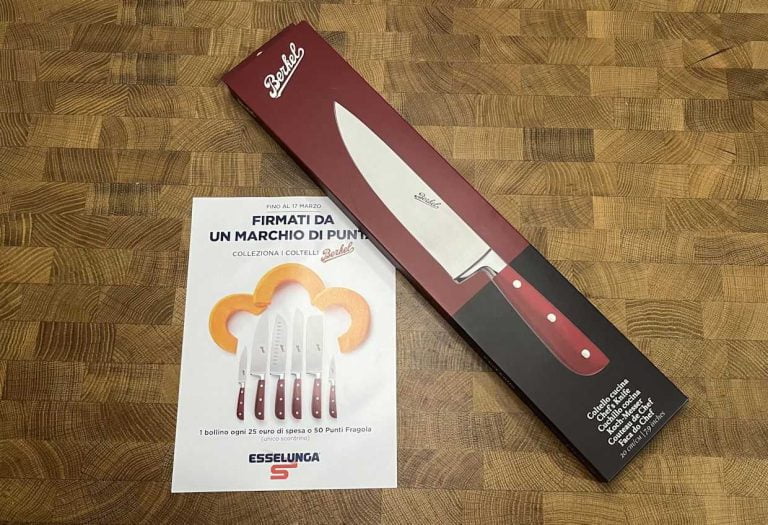 Recensione Coltello da Cucina Classic della collezione Berkel Esselunga e come raccogliere i bollini velocemente