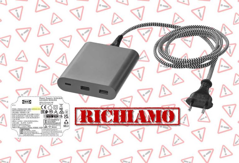 Richiamo urgente di IKEA per il caricabatterie: rischio di folgorazione per i consumatori