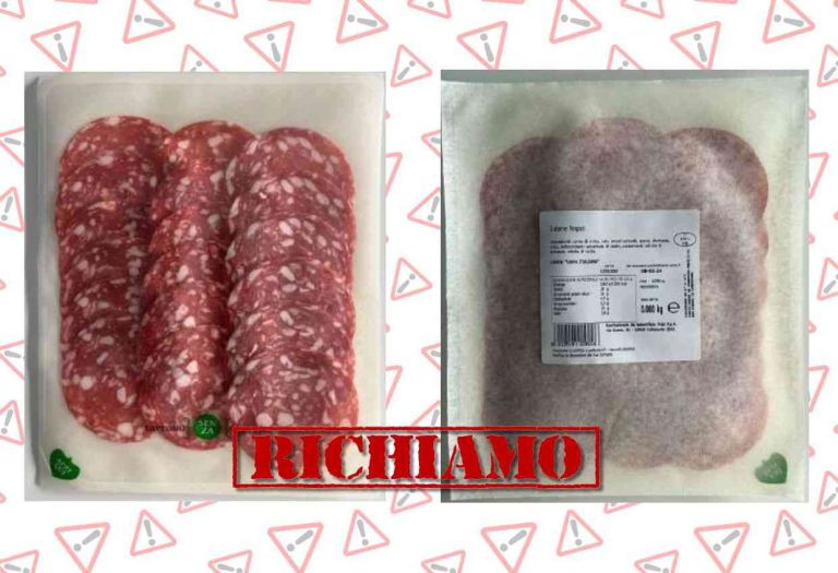Il Ministero della Salute richiama Salame Napoli: rischio microbiologico per possibile Salmonella