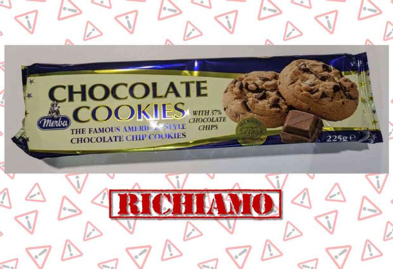 Richiamo di biscotti Chocolate Cookies per possibile presenza di corpi estranei metallici