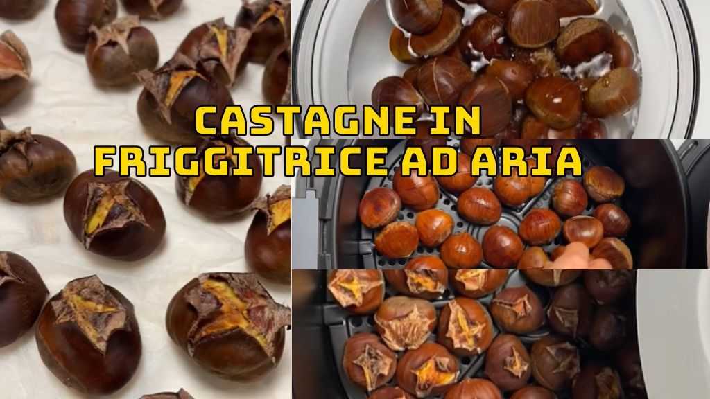 Castagne in Friggitrice ad Aria: ricetta perfetta col trucco di ammollo e sale per una cottura croccante