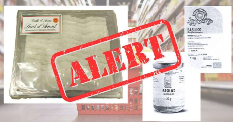 Richiamo Lard d’Arnad DOP per Listeria e basilico essiccato per rischio chimico: attenzione ai lotti ritirati