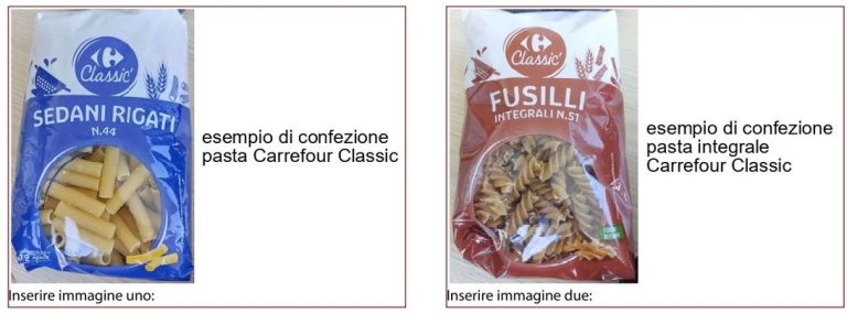 Richiamo pasta Carrefour: per tracce di senape non dichiarate