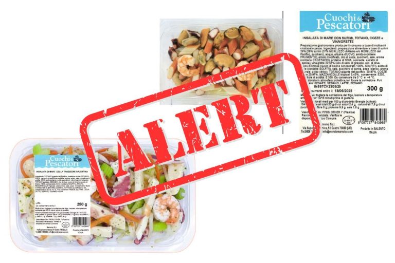 Richiamo Insalata di Mare Lidl e Aldi: possibile presenza di Listeria monocytogenes