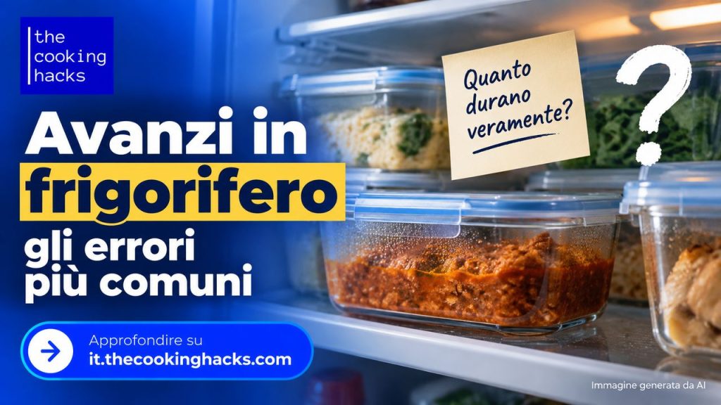 Avanzi in frigorifero, gli errori da evitare tra raffreddamento e riscaldamento