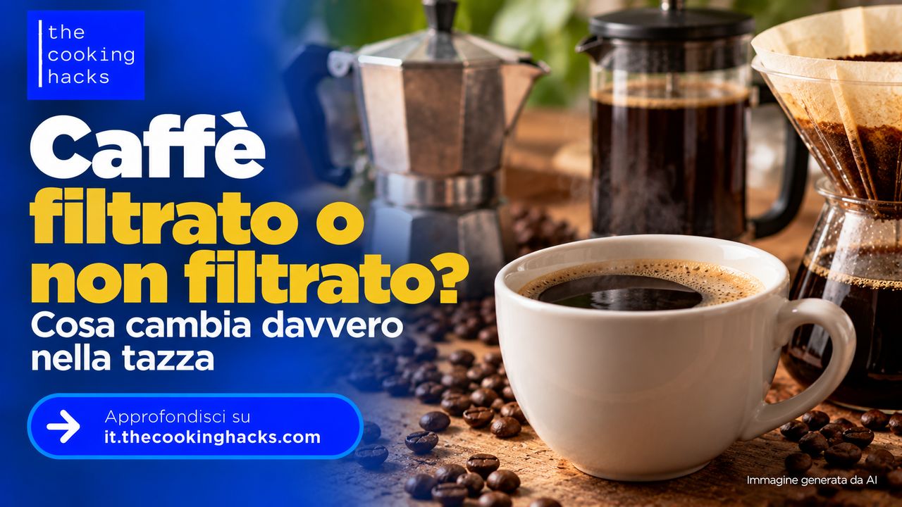 Caffè filtrato o non filtrato, perché il metodo cambia quello che finisce nella tazza