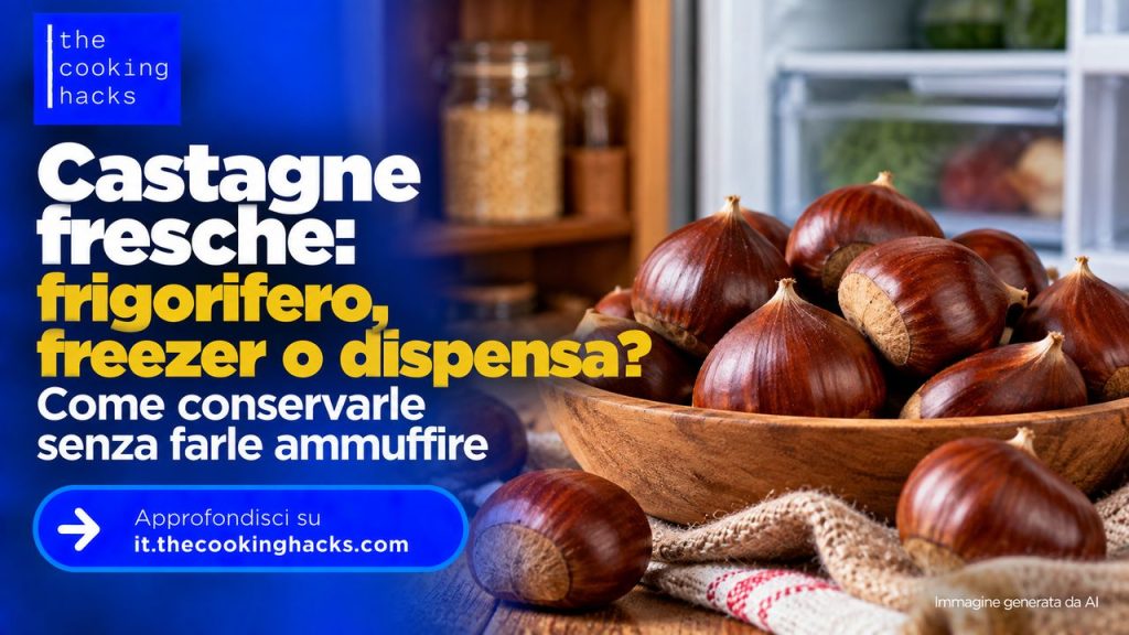 Castagne fresche in frigorifero, freezer o dispensa? Come conservarle senza farle ammuffire