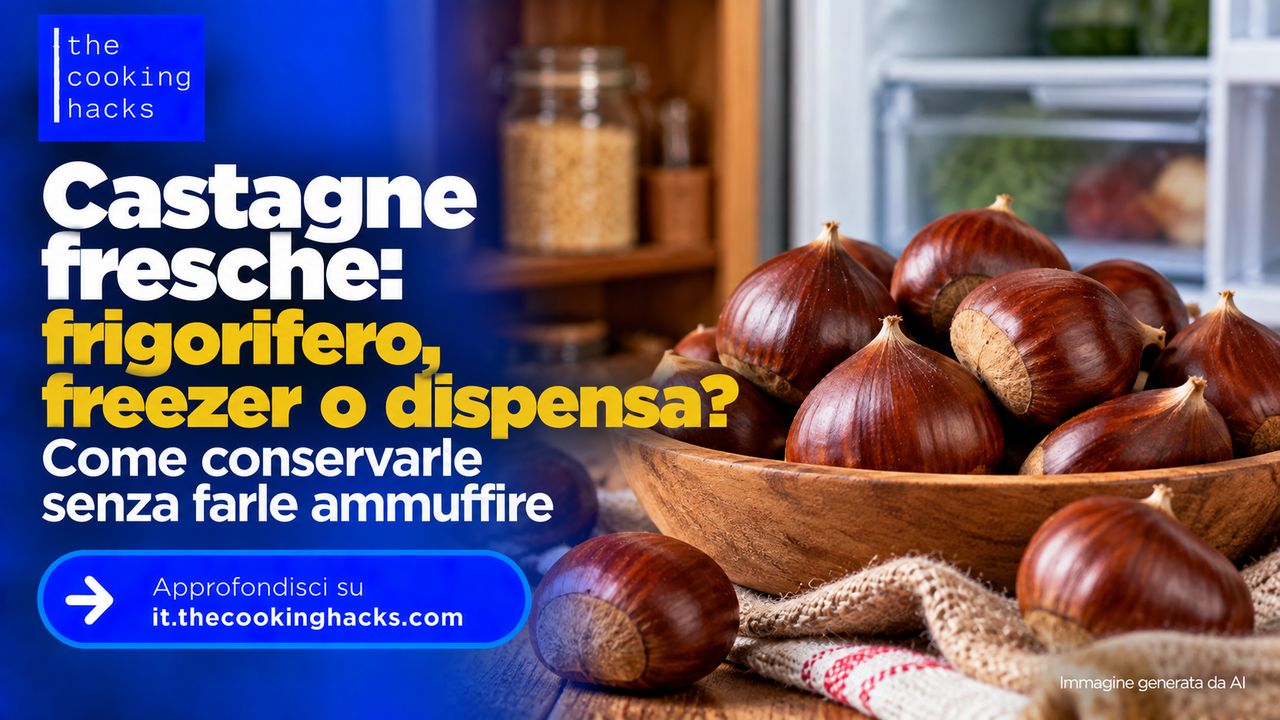 Castagne fresche in frigorifero, freezer o dispensa? Come conservarle senza farle ammuffire