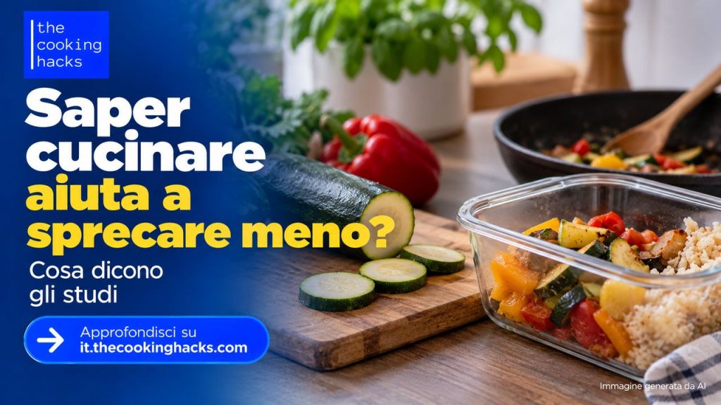 Saper cucinare aiuta a sprecare meno cibo? Cosa dicono gli studi