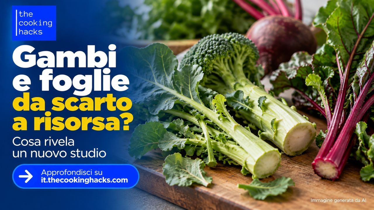 Gambi e foglie delle verdure: sono davvero scarti? Cosa mostra un nuovo studio