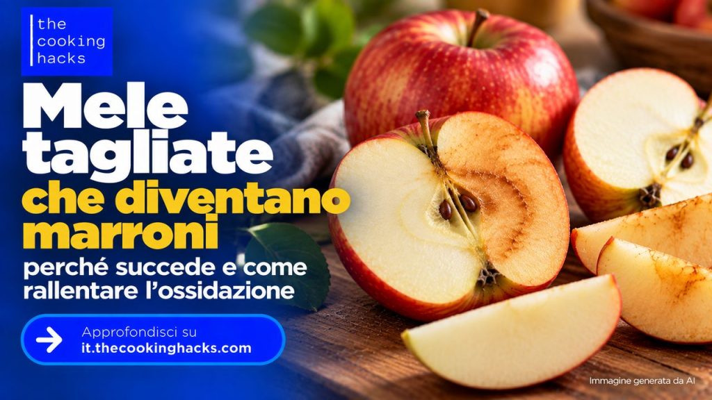 Mele tagliate che diventano marroni, perché succede e come rallentare l’ossidazione