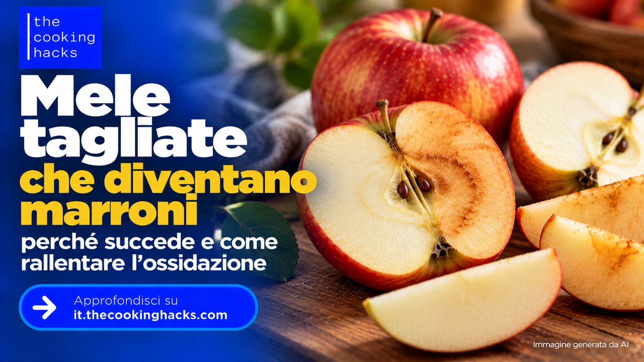 Mele tagliate che diventano marroni, perché succede e come rallentare l’ossidazione