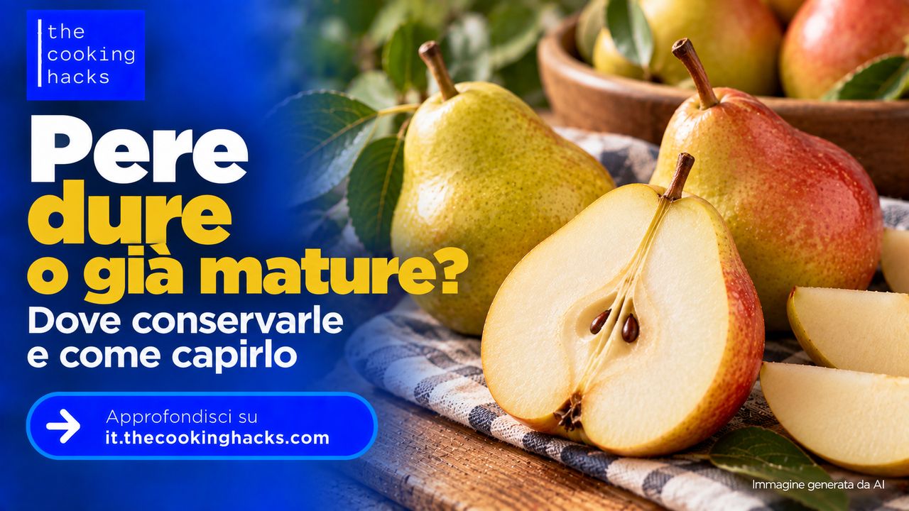 Pere dure o già mature, dove conservarle e come capire quando sono pronte da mangiare