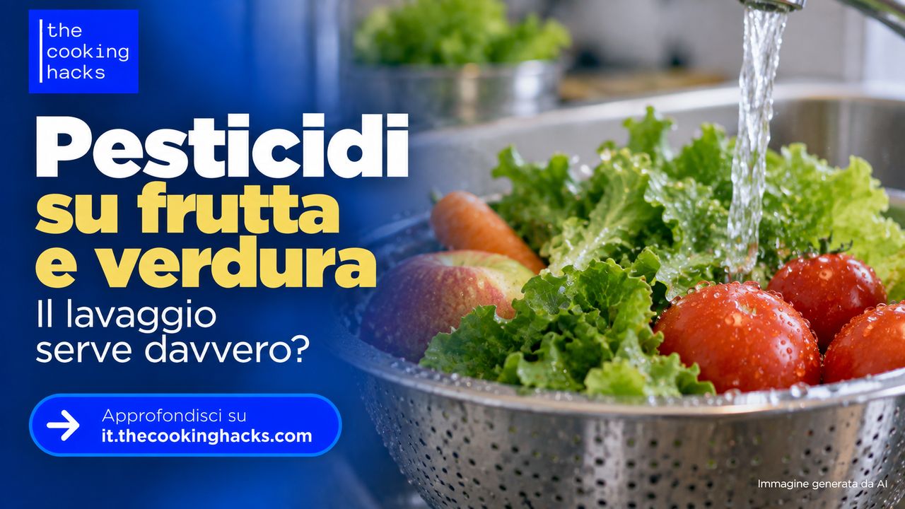 Pesticidi su frutta e verdura: il lavaggio serve davvero? Cosa può ridurre e cosa no
