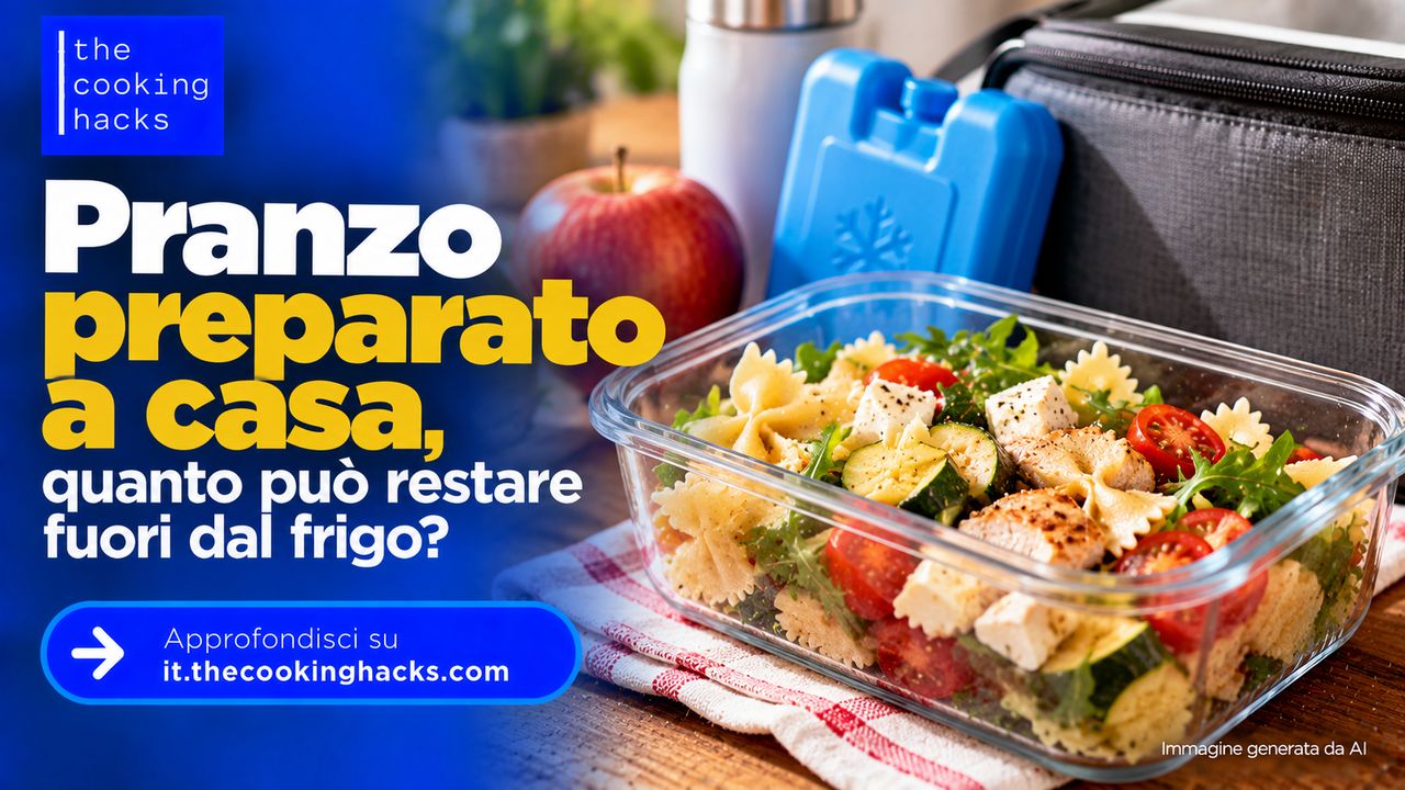 Pranzo preparato a casa, quanto può restare fuori dal frigorifero e come trasportarlo in sicurezza