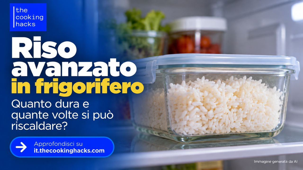 Riso avanzato in frigorifero, quanto dura e quante volte si può riscaldare?
