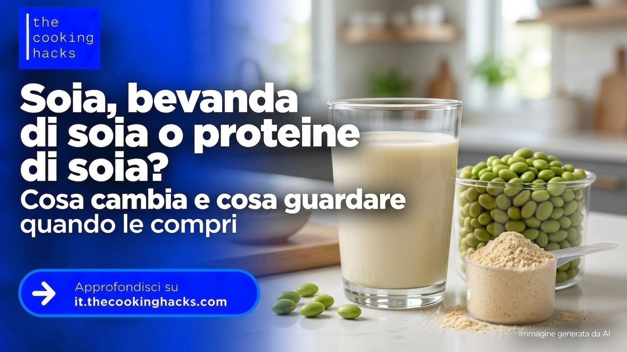 Soia, bevanda di soia o proteine di soia? Cosa cambia e cosa guardare quando le compri
