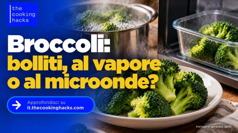 Broccoli bolliti, al vapore o al microonde: cosa cambia davvero con la cottura