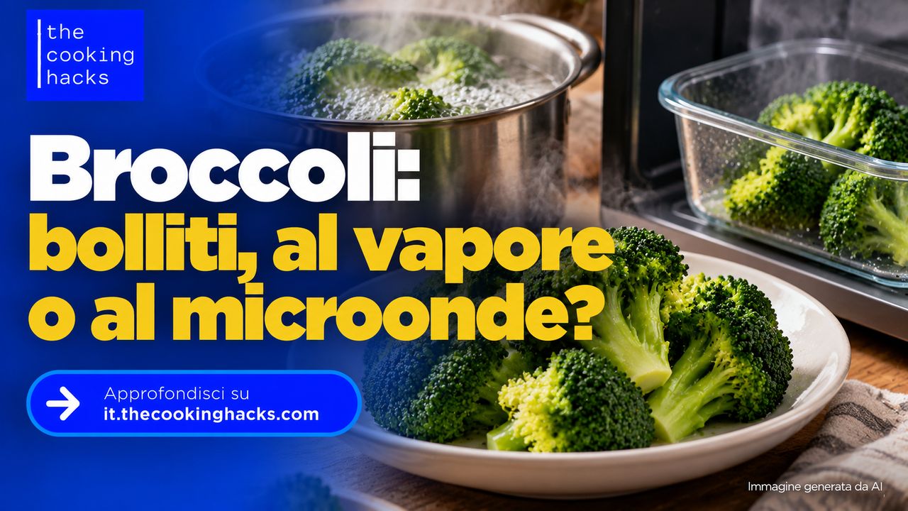 Broccoli bolliti, al vapore o al microonde: cosa cambia davvero con la cottura