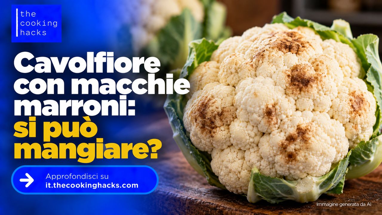 Cavolfiore con macchie marroni, è ancora buono o bisogna buttarlo?