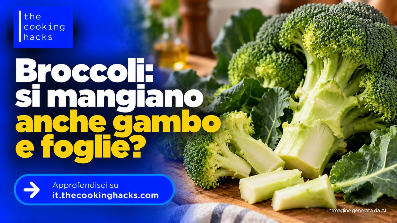 Broccoli, si mangiano anche gambo e foglie? Come pulirli e cucinarli