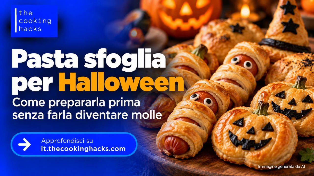 Pasta sfoglia per Halloween, come preparare rustici e salatini in anticipo senza farli diventare molli