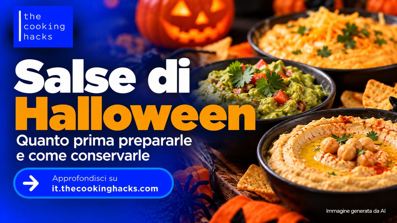 Salse di Halloween, quanto prima prepararle e come conservarle